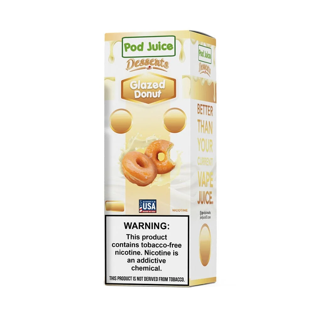 Glazed Donut by Pod Juice Salt TFN Series E-Liquid 30mL (Salt Nic)