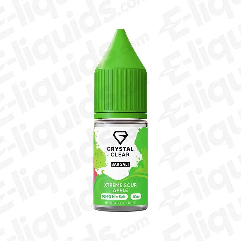 Crystal Clear Xtreme Sour Apple Nic Salt
