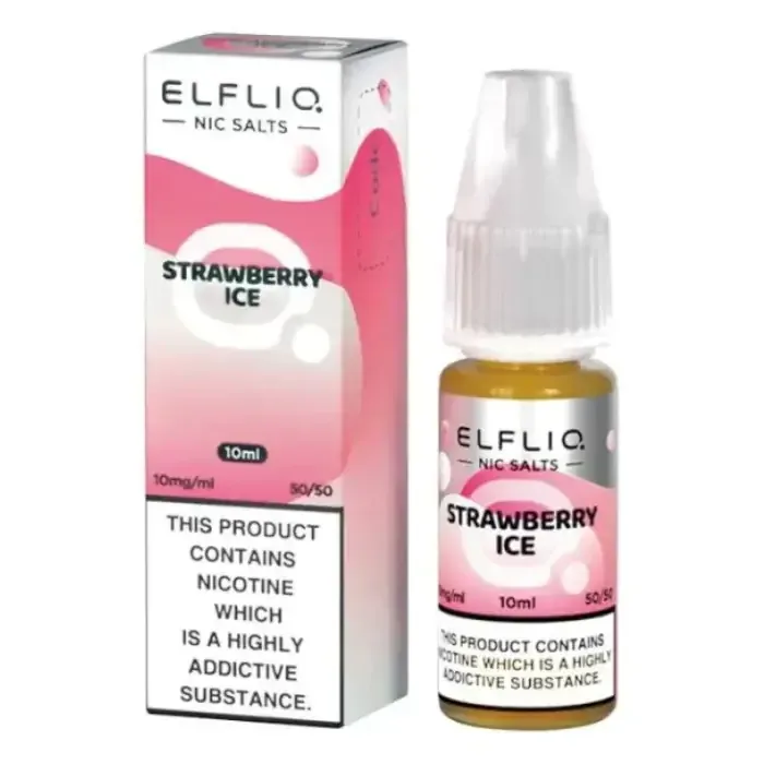 Elfbar Elfliq - Strawberry Ice Nic Salt E-Liquid - Image 2
