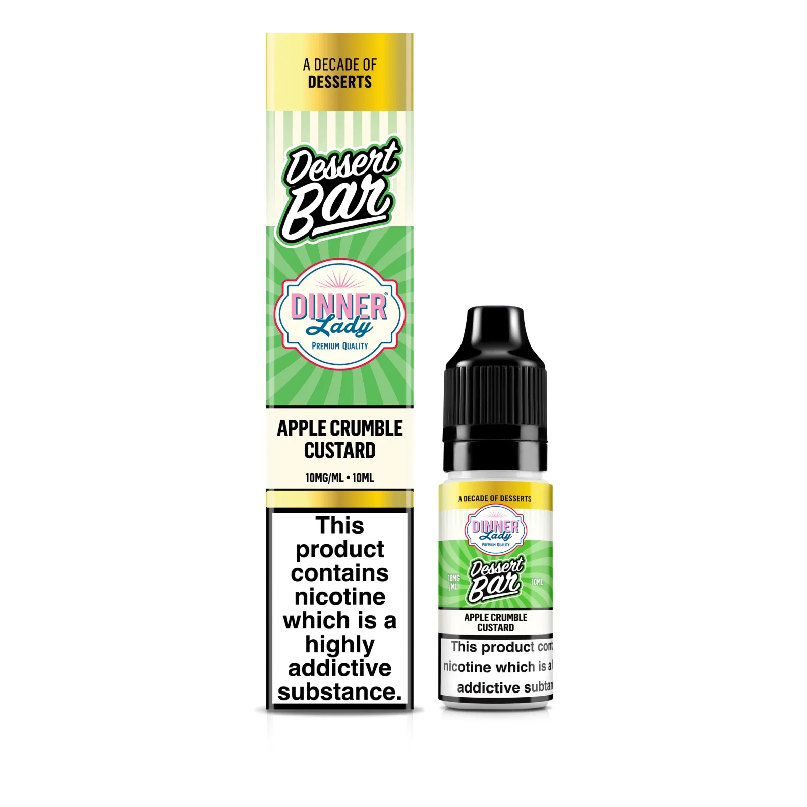 Dinner Lady Dessert Bar – Apple Crumble Custard Bar Salt E-Liquid - Image 2