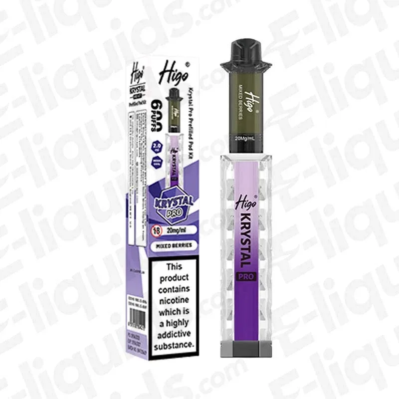 Higo Krystal Pro 600 Mixed Berries Prefilled Pod Kit