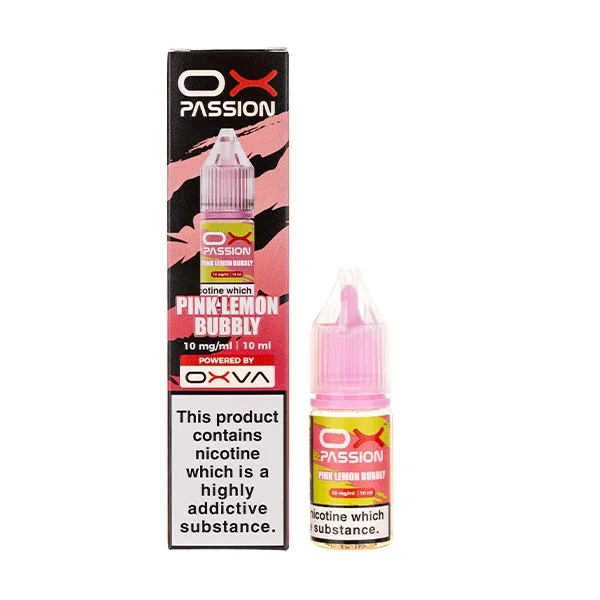Pink Lemon Bubbly Nic Salt E-Liquid by Oxva Ox Passion