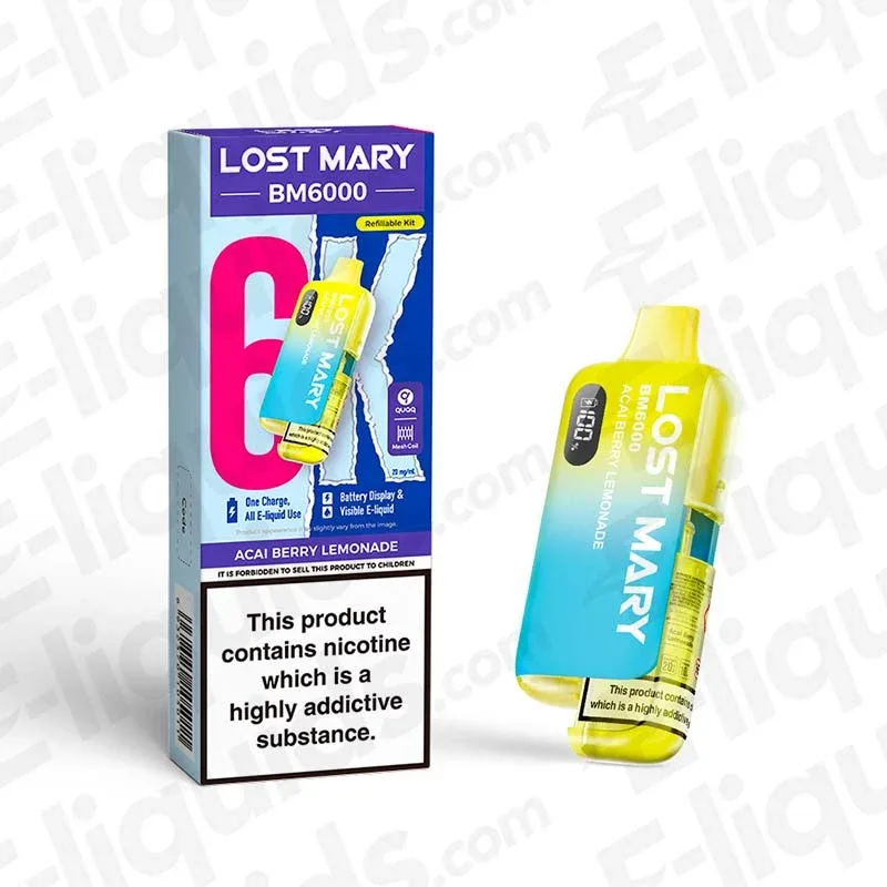 Lost Mary BM6000 Acai Berry Lemonade Prefilled Pod Kit