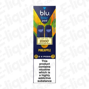 Blu Bar Blu Box Pineapple Prefilled Pods (Pack of 2)