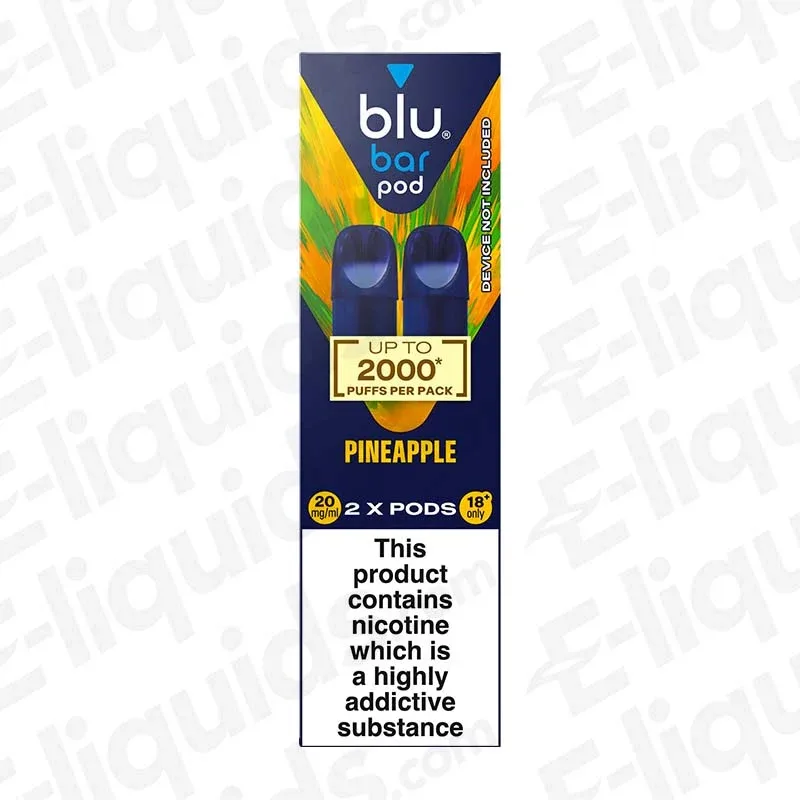Blu Bar Blu Box Pineapple Prefilled Pods (Pack of 2)