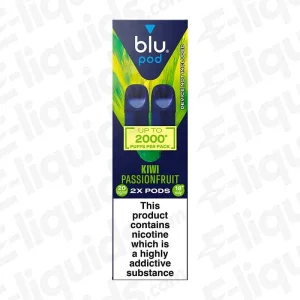 Blu Bar Blu Box Kiwi Passionfruit Prefilled Pods (Pack of 2)