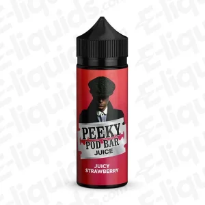 Peeky Pod Bar Juicy Strawberry 50/50 100ml Shortfill