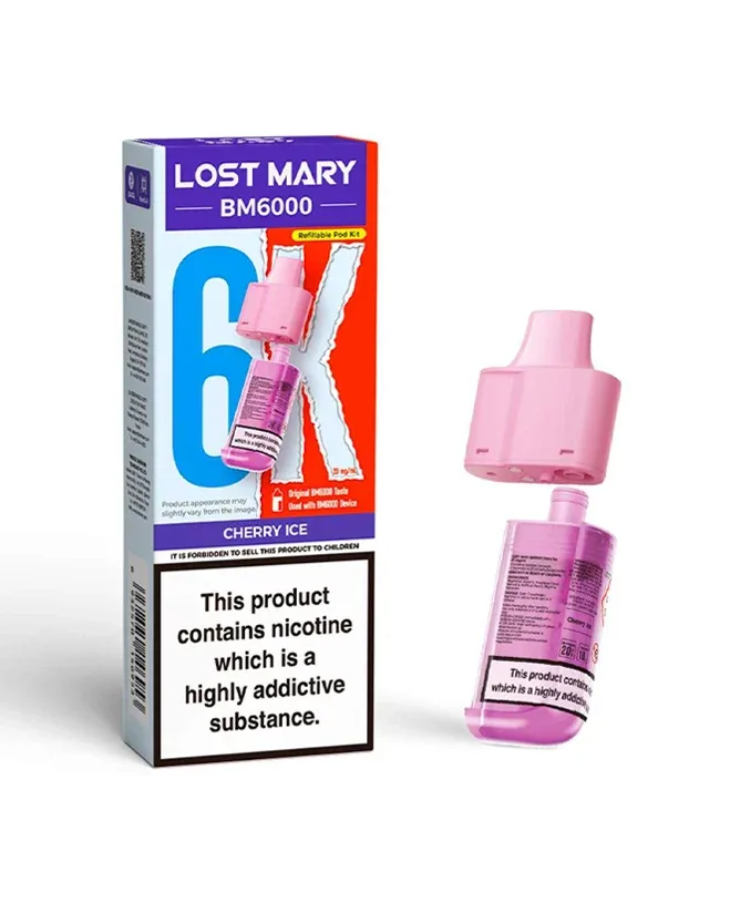Cherry Ice Lost Mary BM6000 Refill Pod - Image 2
