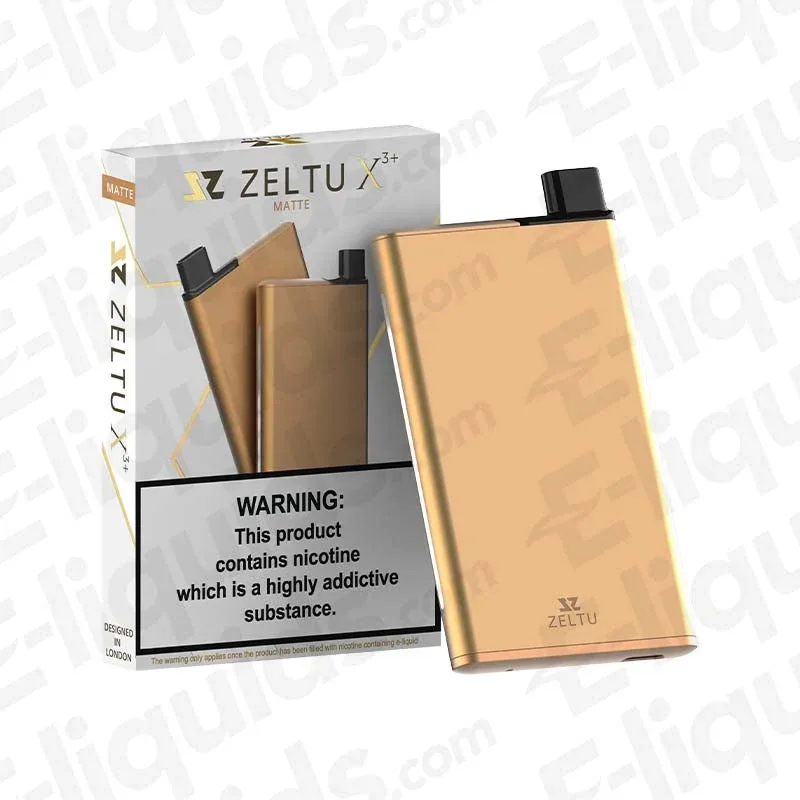 Zeltu X3+ Matte Burnt Gold Pod Kit