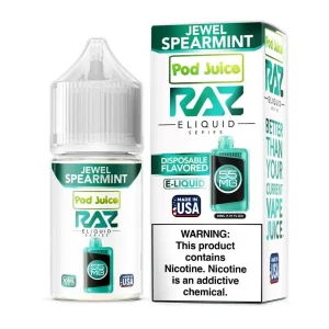 Jewel Spearmint SALT - Pod Juice x Raz E-Liquid - 30mL