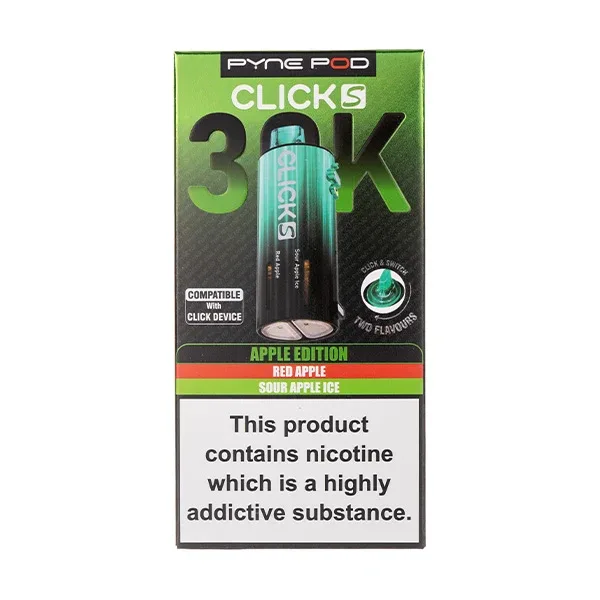 Apple Edition Click S 30K Prefilled Pods by Pyne Pod