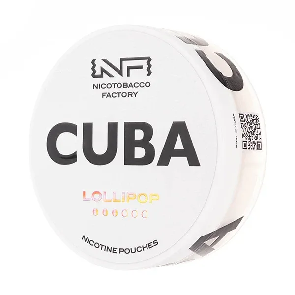 Lollipop Nicotine Pouches by Cuba White