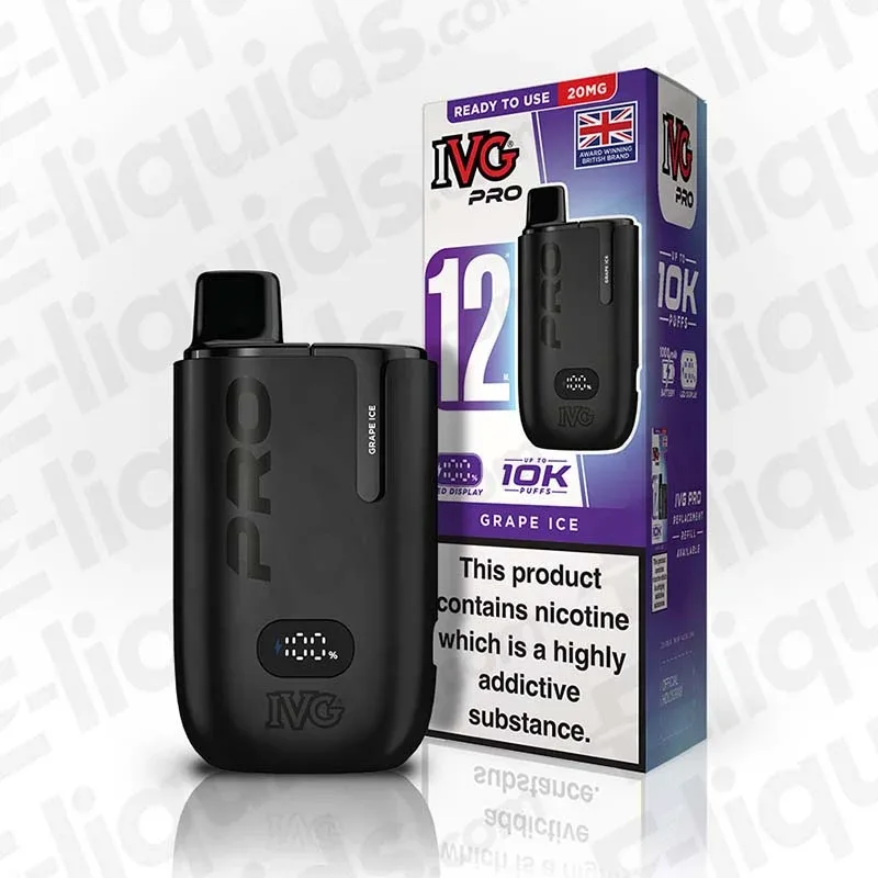 IVG Pro 12 20mg Grape Ice Prefilled Pod Kit