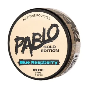 Blue Raspberry Gold Edition Nicotine Pouches by Pablo