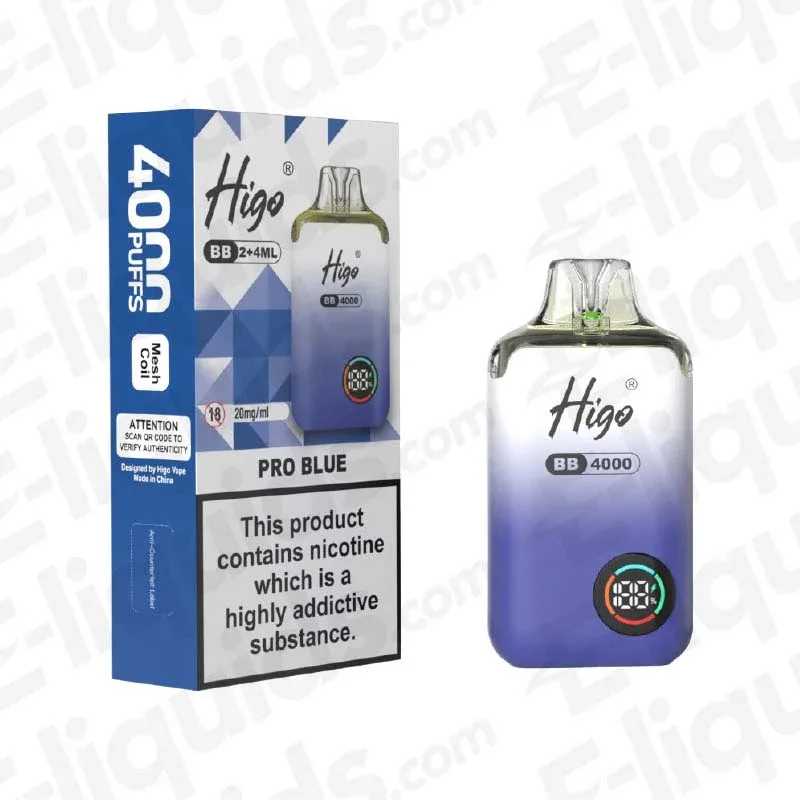 Higo BB 4000 Pro Blue Prefilled Pod Kit