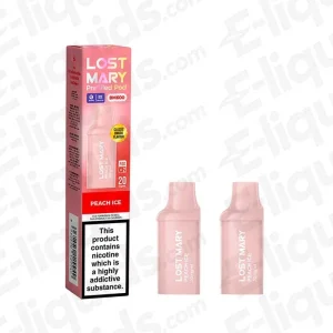 Lost Mary BM600 Peach Ice Prefilled Pods 2 Pack