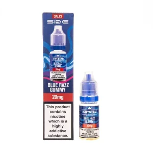 Blue Razz Gummy Nic Salt E-Liquid by SKE Crystal