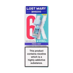 Fresh Mint BM6000 Prefilled Pod + Refill by Lost Mary