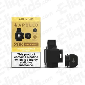 Gold Bar Apollo Pineapple Watermelon Lemonade Prefilled Pod