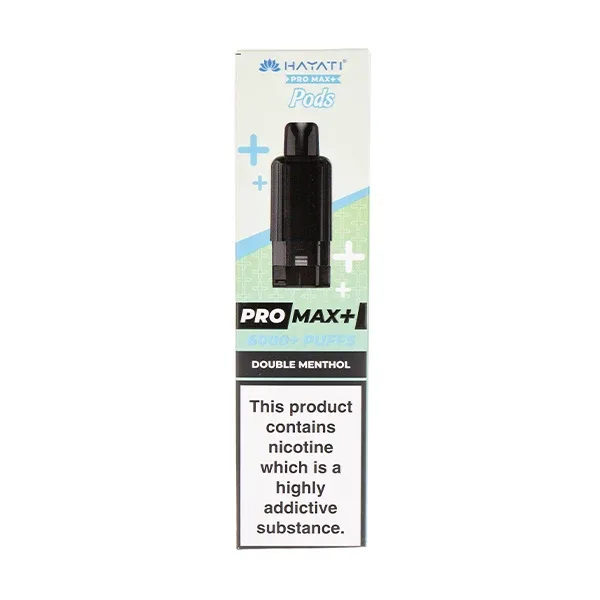 Double Menthol Pro Max Plus Prefilled Pod + Refill by Hayati