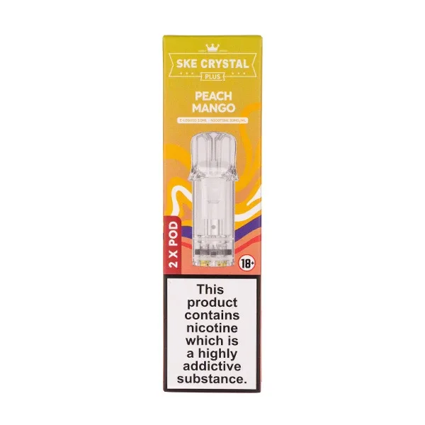 Peach Mango Crystal Plus Prefilled Pods by SKE