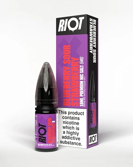 Blueberry Sour Strawberry Nic Salt E-Liquid - Riot X - Image 2