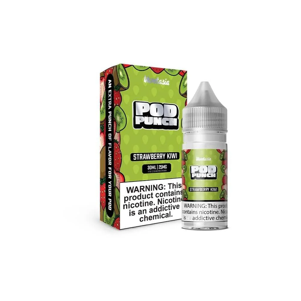Strawberry Kiwi Ice | Vapetasia Pod Punch Salt | 30mL