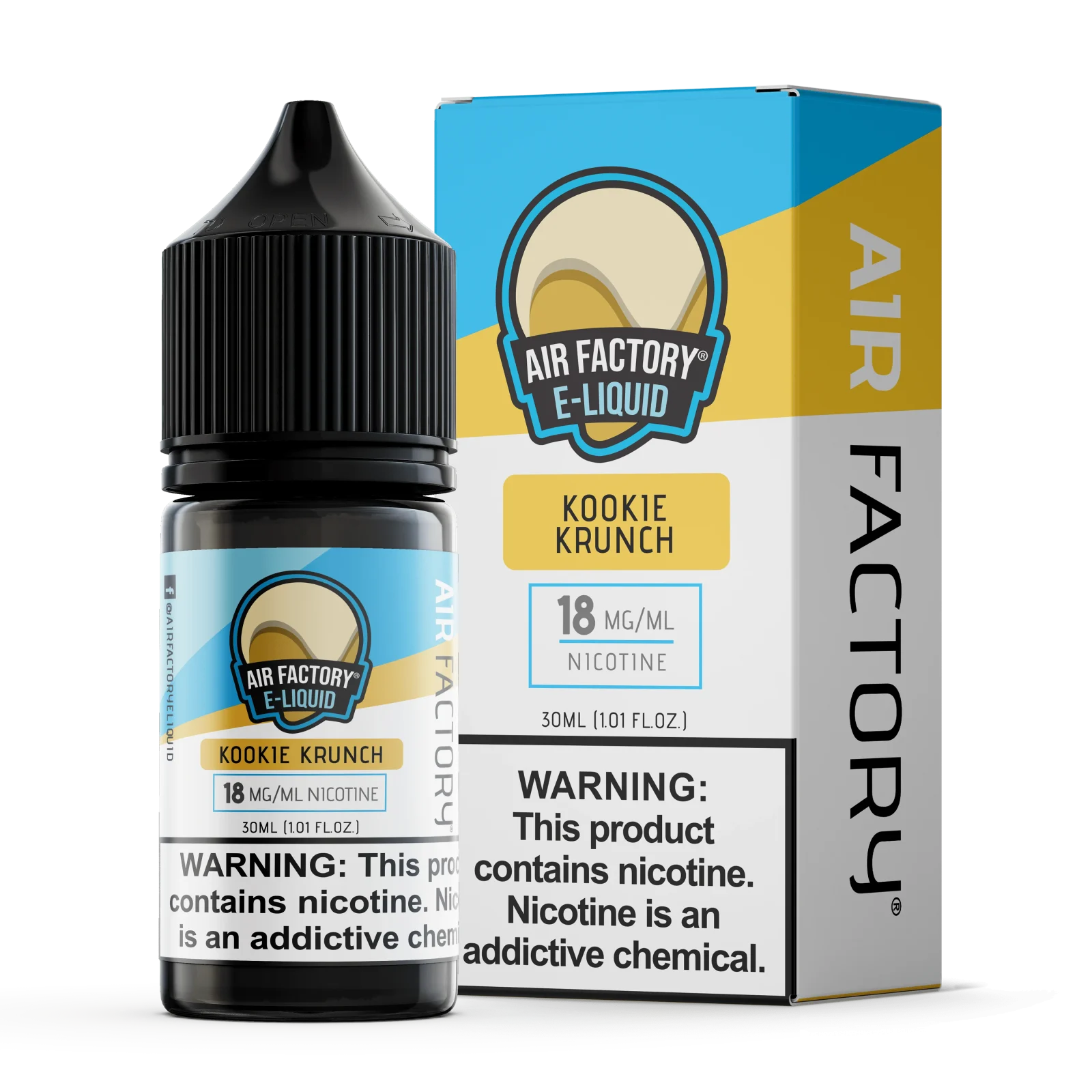 Vanilla Crumble/Kookie Crunch SALT - Air Factory E-Liquids - 30mL