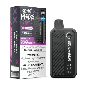 Flavour Beast Beast Mode Max 18K Disposable Groovy Grape Passionfruit Iced