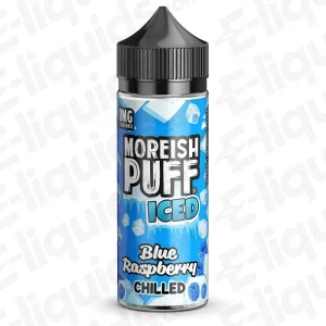 Moreish Puff Iced Blue Raspberry Chilled Iced 100ml Shortfill Vape Juice