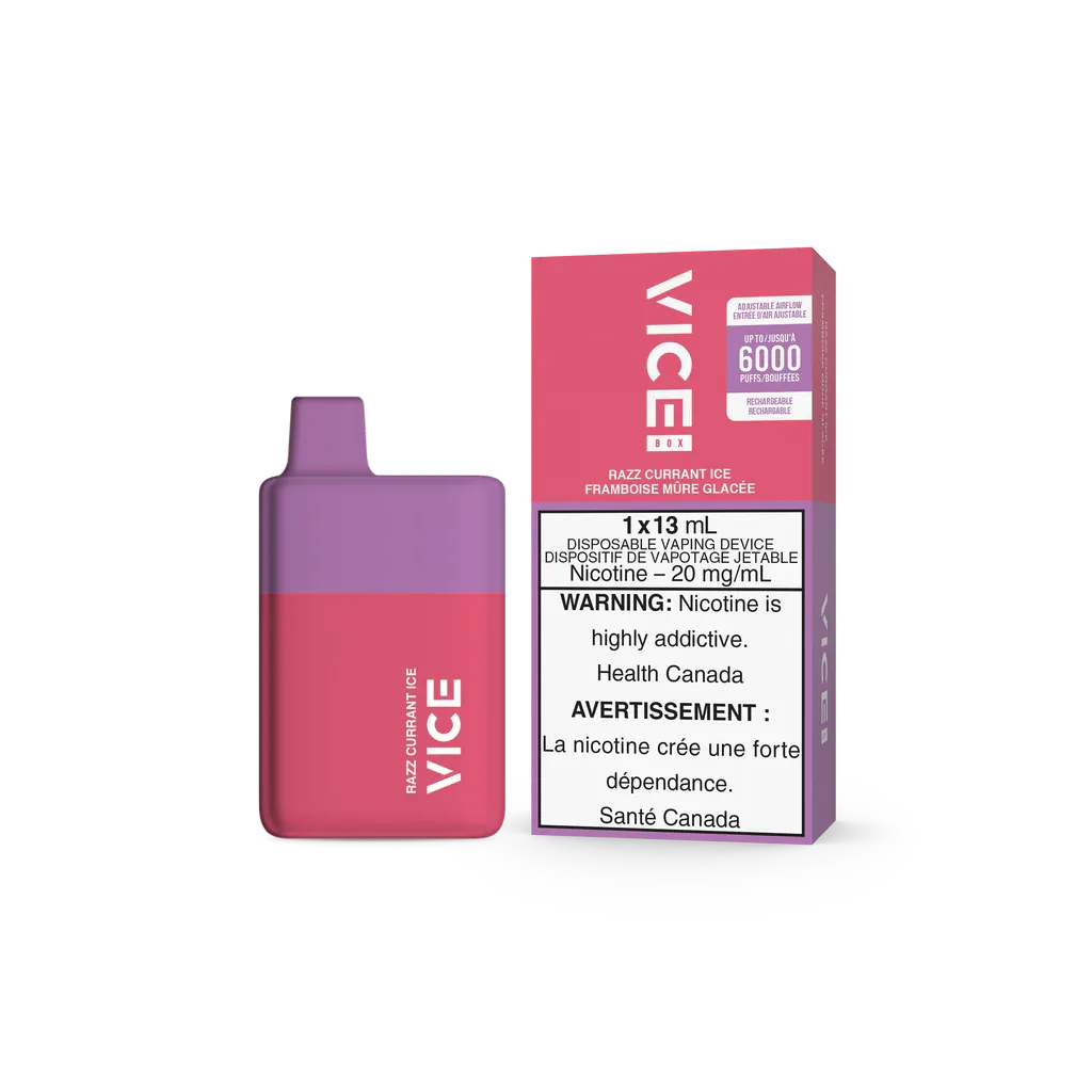 Vice Box Disposable Razz Currant Ice (Sold Individually)