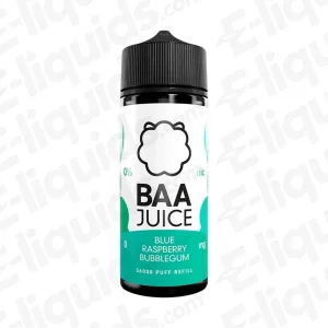 BAA Juice Blue Raspberry Bubblegum 100ml Shortfill Vape Juice