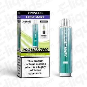 HAWCOS x Lost Mary Pro Max 7000 Kiwi Passion Fruit Guava Prefilled Pod Kit