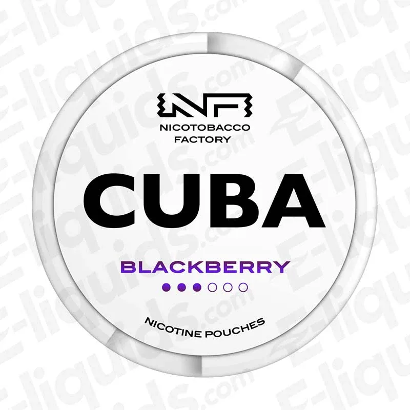 CUBA White Blackberry Nicotine Pouches