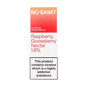 Raspberry Gooseberry Nectar Prefilled Pods by No Saint