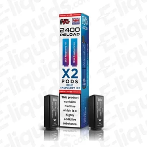 IVG 2400 2 in 1 Blue Raspberry Ice Prefilled Pod
