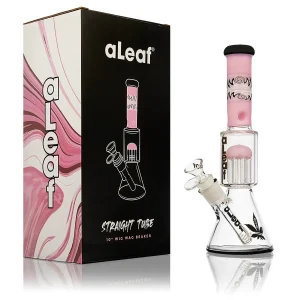 aLeaf Straight Tube 10" Wig Wag Beaker