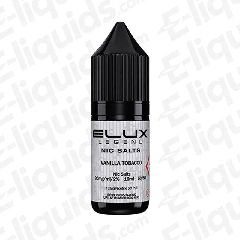 Elux Legend Vanilla Tobacco Nic Salt