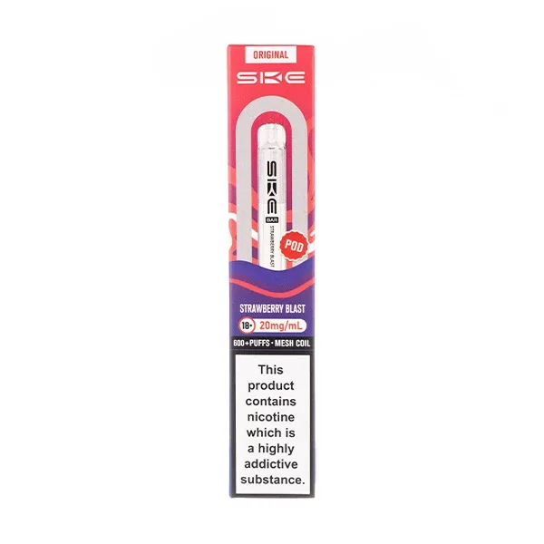 Strawberry Blast Crystal Bar 600 Prefilled Pod by SKE
