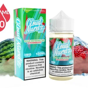 Sour Watermelon Strawberry ICED CLOUD NURDZ 100ml