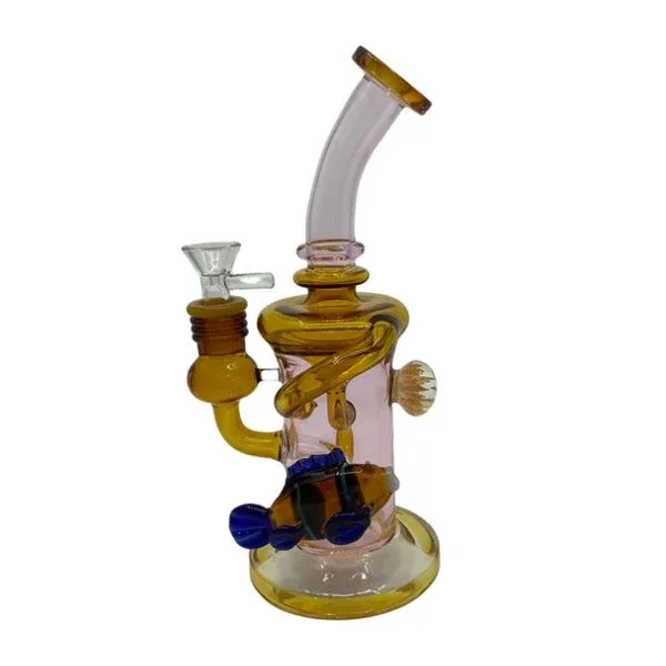 10" Fish Recycler Glass Water Pipe