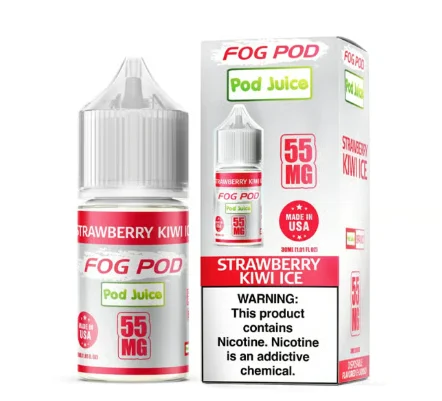 Strawberry Kiwi Ice Pod Juice x Fog Pod Salts 30mL