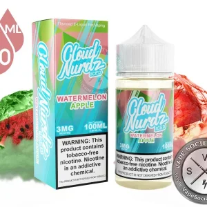 Watermelon Apple Iced CLOUD NURDZ 100ml