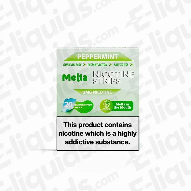 Peppermint MELTA Nicotine Strips