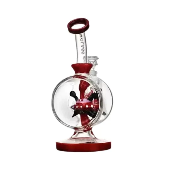 9" Bubble Chamber Heady Water Glass Bong - Image 2