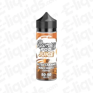 Ramsey E-Liquids Salted Caramel Macchiato Ramsey Pod Juice 100ml Shortfill Vape Juice