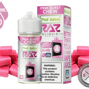 Pink Burst Chew | Pod Juice x RAZ E-Liquid 100ml