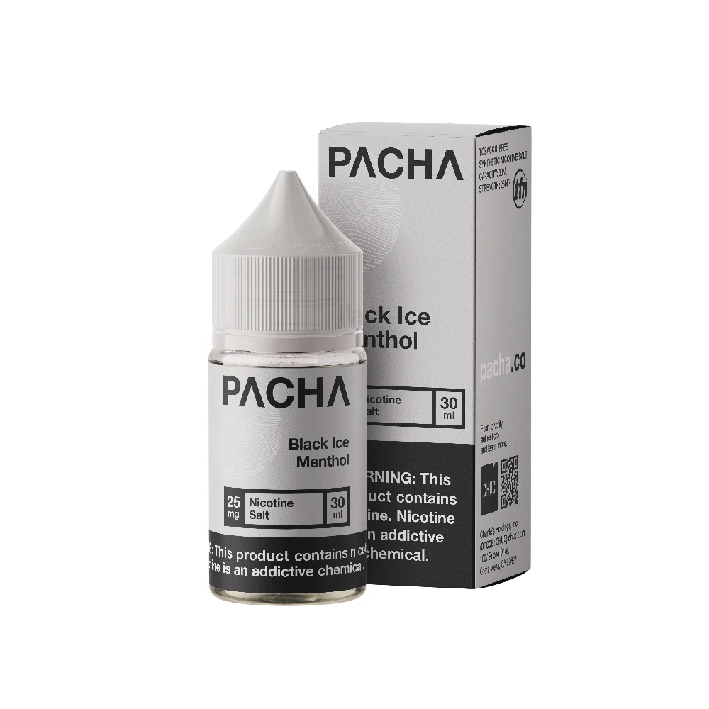 Black Ice Menthol by Pachamama Salts TFN Series E-Liquid 30mL (Salt Nic)