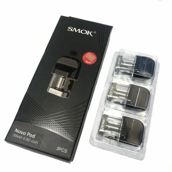 Smok Novo Replacement Pods - 3 Pack MESH (0.8ohm)