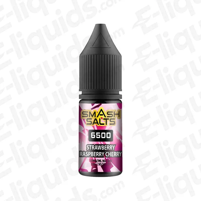 Smash Salts 6500 Strawberry Raspberry Cherry Nic Salt